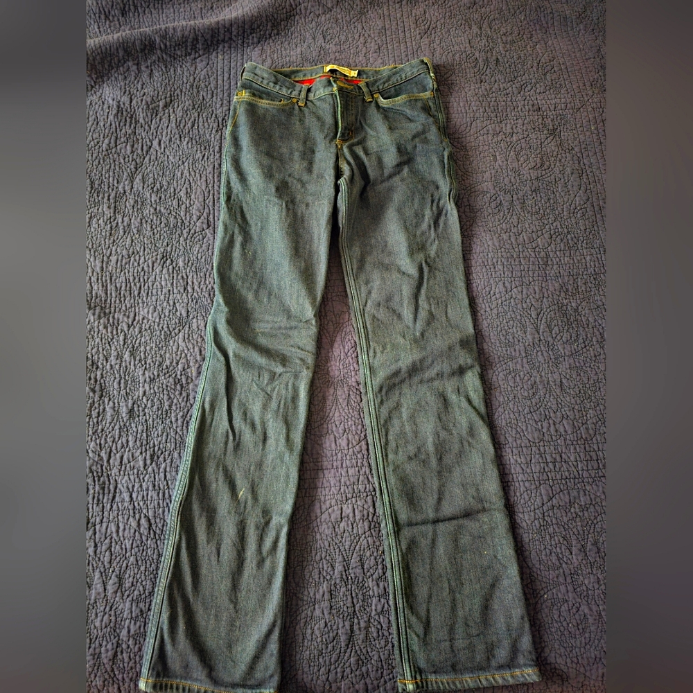 Flannel lined TALL straight leg jeans